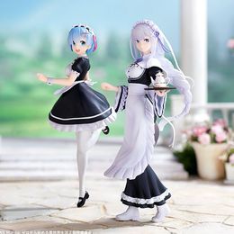 Gun Toys Japanese original anime figure Rezero Kara Hajimeru Isekai Seikatsu Rem Emilia Ichiban Kuji action figure collectible