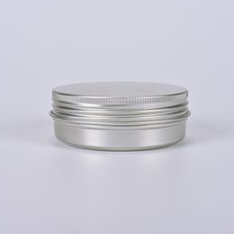 Packaging Bottles Round Aluminium Box Tin Cans 60g 60ml Screw Top Lid Storage Beard Lip Balm Oil Craem Empty Can