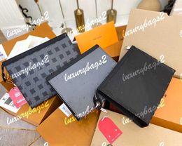 Mens Handbag Designer Fashion Bag Men Handbags M61692 Genuine Leather Emboss Logo 3 Colors Luxury Briefcase Bags 27cm Crossbody