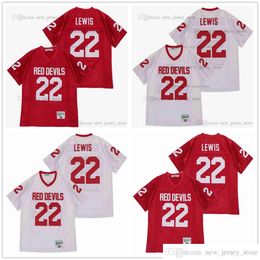 DIY Design Retro Movie RAY LEWIS #22 HIGH SCHOOL Jerseys Custom Stitched College Football Jersey