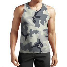 New 3D Printing Camouflage Tank Top Fashion Men Women Tracksuits Crewneck Vest Plus Size S-6XL Harajuku 008