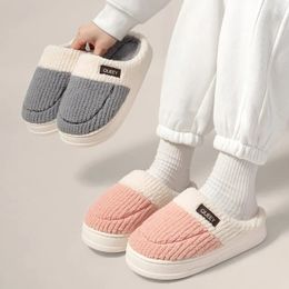 Slippers Feslishoet Women Winter Home Thick Non Slip Soft Warm House Fuzzy Fluffy Indoor Bedroom Outdoor Shoes 231110