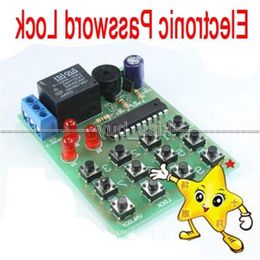 Freeshipping 2pcs/lot Simple Electronic Password Lock Circuit DIY Learning Kits Akacj