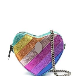 Leather purses designer woman handbag sewn stripe diagonal crossbody shoulder eagle head black luxurys rainbow crystal heart pochette zipper XB003 F23