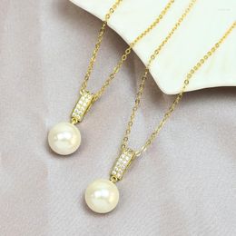 Pendant Necklaces Mix Color Shell Pearls Necklace Pealrs Jewelry Pendants Fashion Making 51914