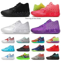 MBOG Roller Shoes Mens Basketball Shoes Rick And Morty Lamelo Ball Shoe MB 01 Queen City Rock Ridge Red Triple Black Galaxy Not From Here Buzz