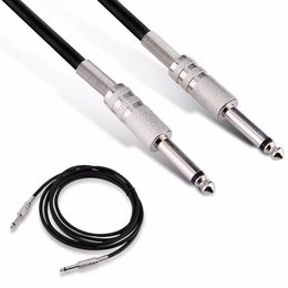 Freeshipping 3M/5M 635mm Male Jack to Jack Plugs Cable for Electric Guitar to Amplifier for Mixer Microphones Recorders Ckxsb