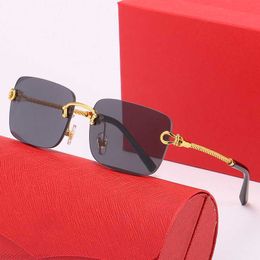 Vintage Square 52mm Sunglasses Popular Luxury Man Sunglasses Trendy Eye Glasses Frame for Woman Polarize Sport Mens Designer Screwdriver glass