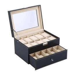 6 10 12 20 24 Grid Leather Watch Box Display Case Box Jewellery Collection Storage Organiser Wristwatch Box Oversea Warehouse Y11162339