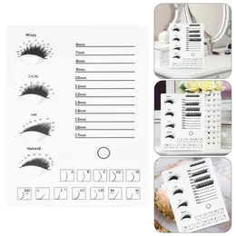 False Eyelashes Eyelash Extension Tray Lash Pallet Display Board Plate Grafting Stand Holder White