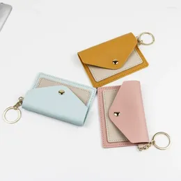 Card Holders Creative Small Bag Candy Color Student Envelope Ultra-thin Mini Bus Holder