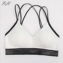 Yoga Outfit Summer Sexy Meryl Sports Bra Women White Fitness Sport Vest Gym Female Underwear Girl Leisure Sleep Ice Silk Lingerie