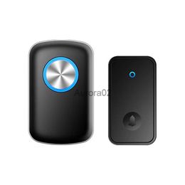 Doorbells CACAZI new home welcome doorbell smart waterproof FA28 300M remote control EU Europe and America plug smart do YQ231111