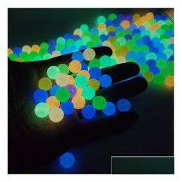 Beads New 8 Mm Glow In The Dark Fishing Loose For Woman Men Luminous Locket Necklace Diy Jewelry Making Acrylic Drop Delivery Home G Dhlia