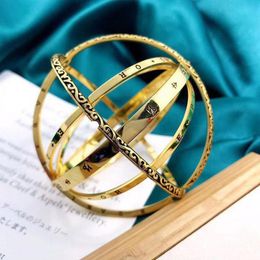 Bangle Fashion Women Men Bracelet Bangles Couple Lover Ball Shape Adjustable Bracelets Jewelry Valentine Holiday Gifts