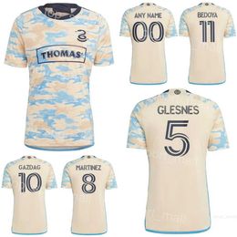 Soccer Philadelphia Union Jersey 10 GAZDAG 7 UHRE 9 CARRANZA 8 MARTINEZ 5 GLESNES 3 ELLIOTT 11 BEDOYA FLASH WAGNER GLESNES BLAKE Football Shirt Kits Uniform 2023-24