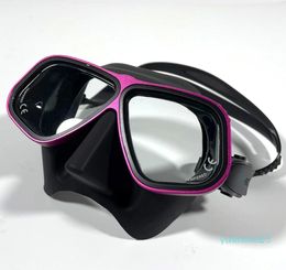 ダイビングマスクアポロ同様の合金フレームフリーダイビングマスクは、近視マスクメガネを装備できます低ボリューム22スキューバマスクシュノーケリングウェットチューブ230408