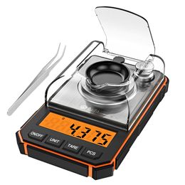 Measuring Tools 0 001g Electronic Digital Scale Portable Mini Precision Professional Pocket Milligramme 50g Calibration Weights 230411