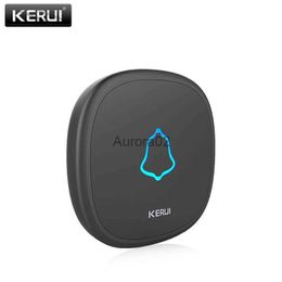 Doorbells KERUI Waterproof Touch Doorbell Button Wireless SOS Emergency Button 433MHz Alarm Accessories For KERUI Doorbel Alarm System YQ231111