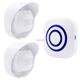 Doorbells Wireless Doorbell PIR Store Shop Welcome Motion Sensor Infrared Detector Induction Alarm Door Bell Waterproof Doorbell YQ231111