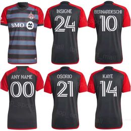 FC Toronto Soccer Jersey 10 BERNARDESCHI 14 KAYE 2 HEDGES 22 LARYEA 21 OSORIO JOHNSON BRADLEY THOMPSON MACNAUGHTON SERVANIA AKINOLA KERR Football Shirt Kits 23-24