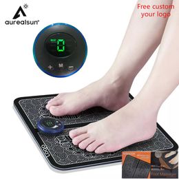 Foot Massager Tens Fisioterapia Foot Massager Mat Massageador Pes Muscular Electric EMS Health Care Relaxation Terapia Fisica Massage Salud 230411