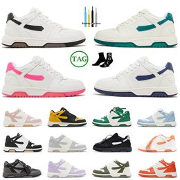 2024 Out Of Office Sneakers Designer Casual Shoes Offs Luxury Low Tops Platform Shoe For Walking Loafers Pink White Khaki Light Blue Red Mens Women Trainers With Tag