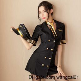 Sexy Set Stewardess Uniform Erotic Tptation Sexy Flight Attendant Costume Sex Cosplay Sexy Uniform Sexy Police Japanese Lingerie Pl 411&3