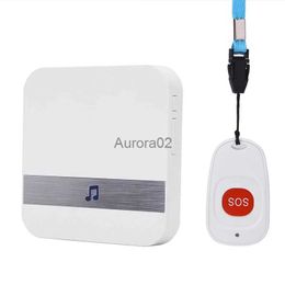 Doorbells Intelligent Home Wireless AC Alarm Elderly Pager Home Security Monthly Care Medical Wireless Remote Control Doorbell A Tow YQ231111