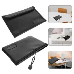 Storage Bags Fireproof Pouch File Money Document Organiser Zipper Safe Portable Holder Wallet Proof Cash Fire Receipt Box Water