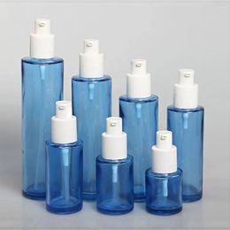 Storage Bottles Round Shape Spray Glass For Perfume 30ml 1 Oz Lotion Bottle With Wooden Lids