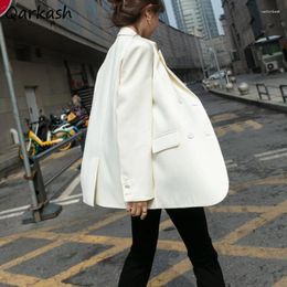 Women's Suits Double Breasted Blazers Women Office Lady Temper Elegant Autumn Long Sleeve Fashion Korean Streetwear Pure Clothing Chic