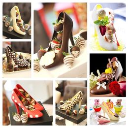 Baking Moulds Fondant Shoe Chocolate Mold High-Heeled Candy Sugar Paste For Cake Decorating DIY Home Suger Craft Tools