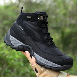 Safety Shoes Men's Military Boot Combat Mens Ankle Boot Tactical Army Boot Male Shoes Work Safety Shoes Motocycle Boots Outdoor Hiking Shoes 231110