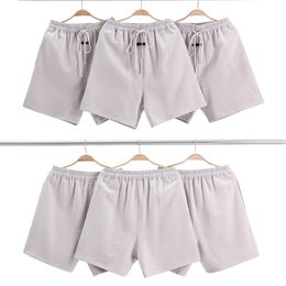 Fog high street men streamer drawstring retro loose khaki cotton fleece shorts