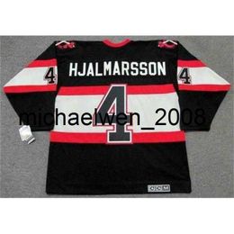 Weng 2018 Custom Men Women Youth NIKLAS HJALMARSSON 1930 CCM Vintage Hockey Jersey Goalie-cut Top-quality Any Name Any Number