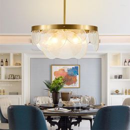 Chandeliers Modern LED Hanging Bubble Glass Ceiling Chandelier Models Light Lamp Fixture Lustre Suspen Luminaire For Dining Kitchen Bedroom