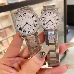 Wristwatches High Quality Couple Watch For Men And Women Luxury Top-level Quartz Steel Sapphire Glass Fashion Women's