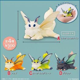 Anime Manga SK Japan Gashapon Assembling Toys Kawaii Figure Butterfly Catsilkworm Moth Cat Ornament Cartoon Pvc Action Toy Desktop Decorate 230410