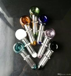 Smoking Pipe Mini Hookah glass bongs Colourful Metal Shaped Colourful New Concave Head Cigarette Pot