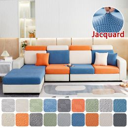 Chair Covers Jacquard Sofa Seat Cushion Cover For Living Room Pets Kids Mat Furniture Slipcover Stretch Removable Couch