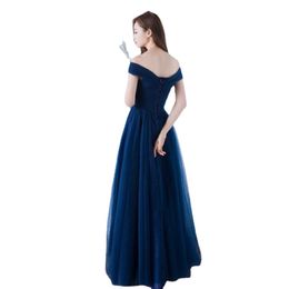 Beauty Emily Elegant Backless Long Royal Blue Evening Dresses Lace Up Party Maxi Dress Formal Prom Party Dresses