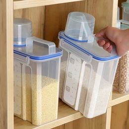 Cookie Jars Airtight Food Storage Containers Cereal Dispenser Bulk Container Box Rice Grain Kitchen Organizer 230410