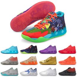 OG Athletic Shoes LaMelos Ball MB.01 Mens Luxury Basketball Shoes Big Size 12 Not From Here Red Blast Be You Buzz City White Silver Off GalaxyMB.01