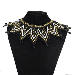 Choker Chokers Ethnic Bohemian Resin Beads Collar Necklaces For Women Handmade African Statement Necklace Festival Party Jewellery