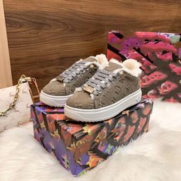 top quality Casual Shoes TIME OUT Women Designer Velvet suede cow leather casual Shoe woman sneaker genuine Size 35-42 model 03