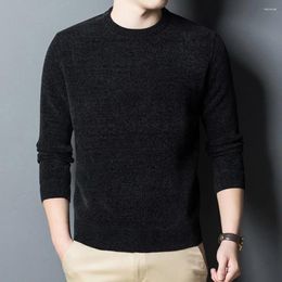 Men's Sweaters Men Sweater Round Neck Long Sleeves Winter Autumn Spring Thin Knitted Sweatshirts Casual Pullover Clothing 2023
