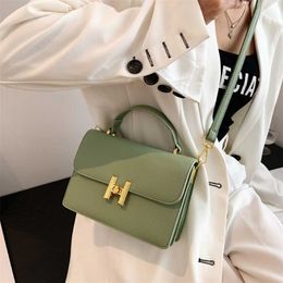 Designer bag Fashion Bag for Women 2023 New H Button Bag Tofu Bag Small Square Bag High Grade One Shoulder Crossbody Bag Korean Version Special price direct sales