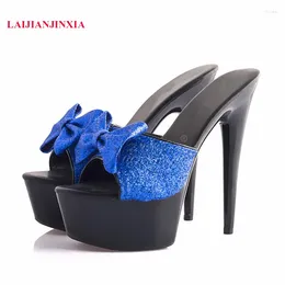 Slippers LAIJIANJINXIA Women Wedding Shoes Sandals Nightclub Sexy High-heeled Heels Waterproof Sandal Summer Pumps