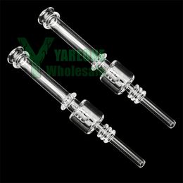 Quartz Diffuser Nectar Collector One Piece Small Threaded Diamond Knots Dab Straw 6.5 Inch YAREONE Wholesale